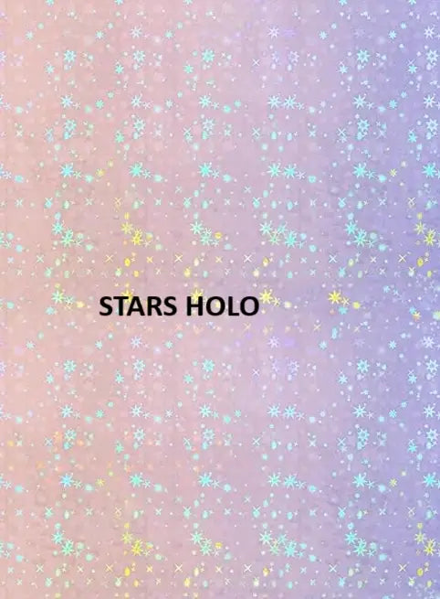 Pretty Rose Unicorn Die Cut Vinyl Sticker: Stars holo / Loose/unpackaged