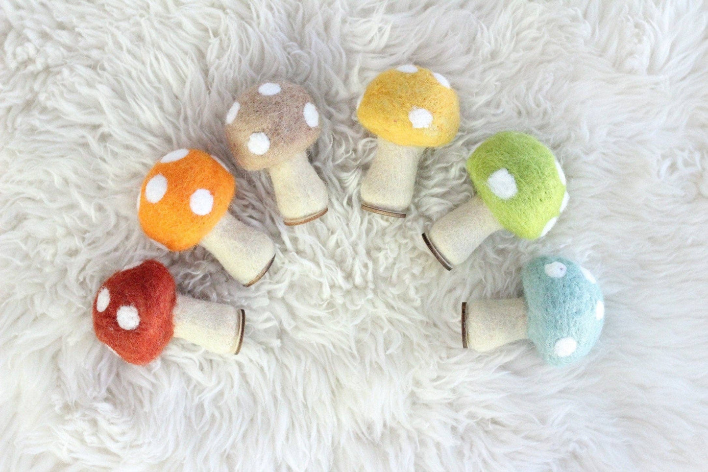 Woodland Mushrooms 100% Wool