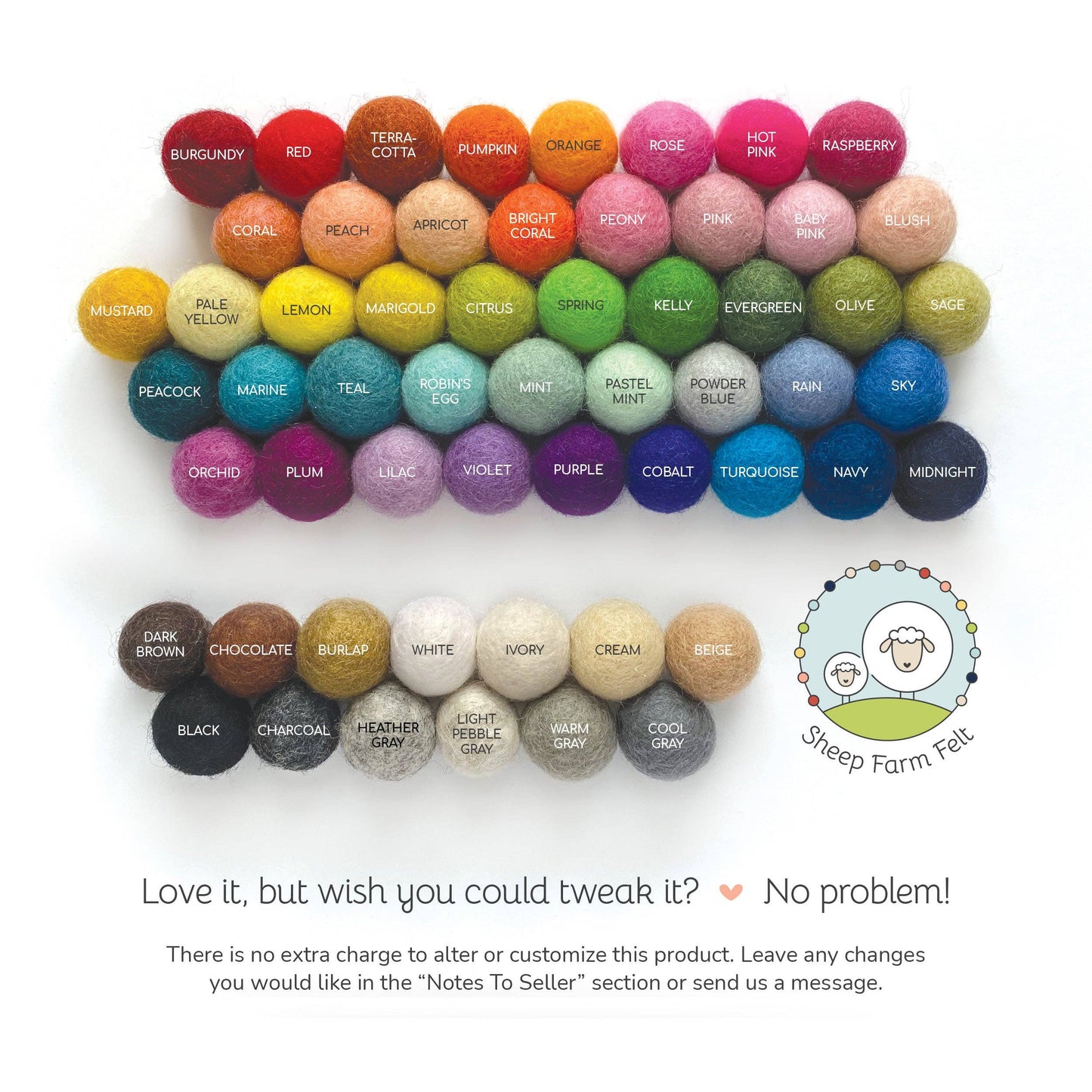 Ombre Aqua Felt Ball Garland