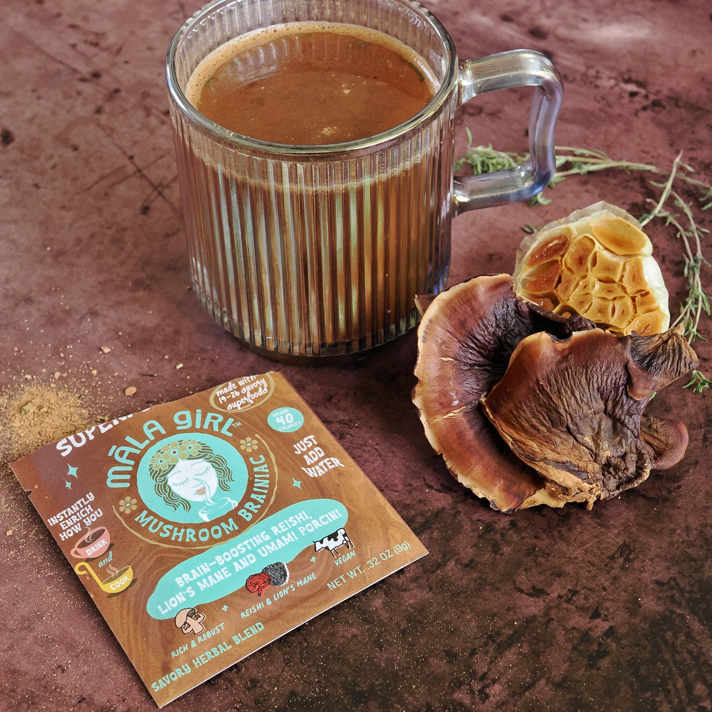 Superfood Instant Broth Powder w/ Reishi and Lions Mane