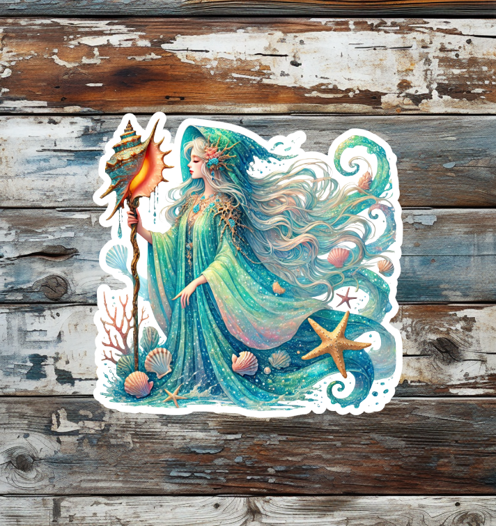 Sea Witch Die Cut Vinyl Sticker