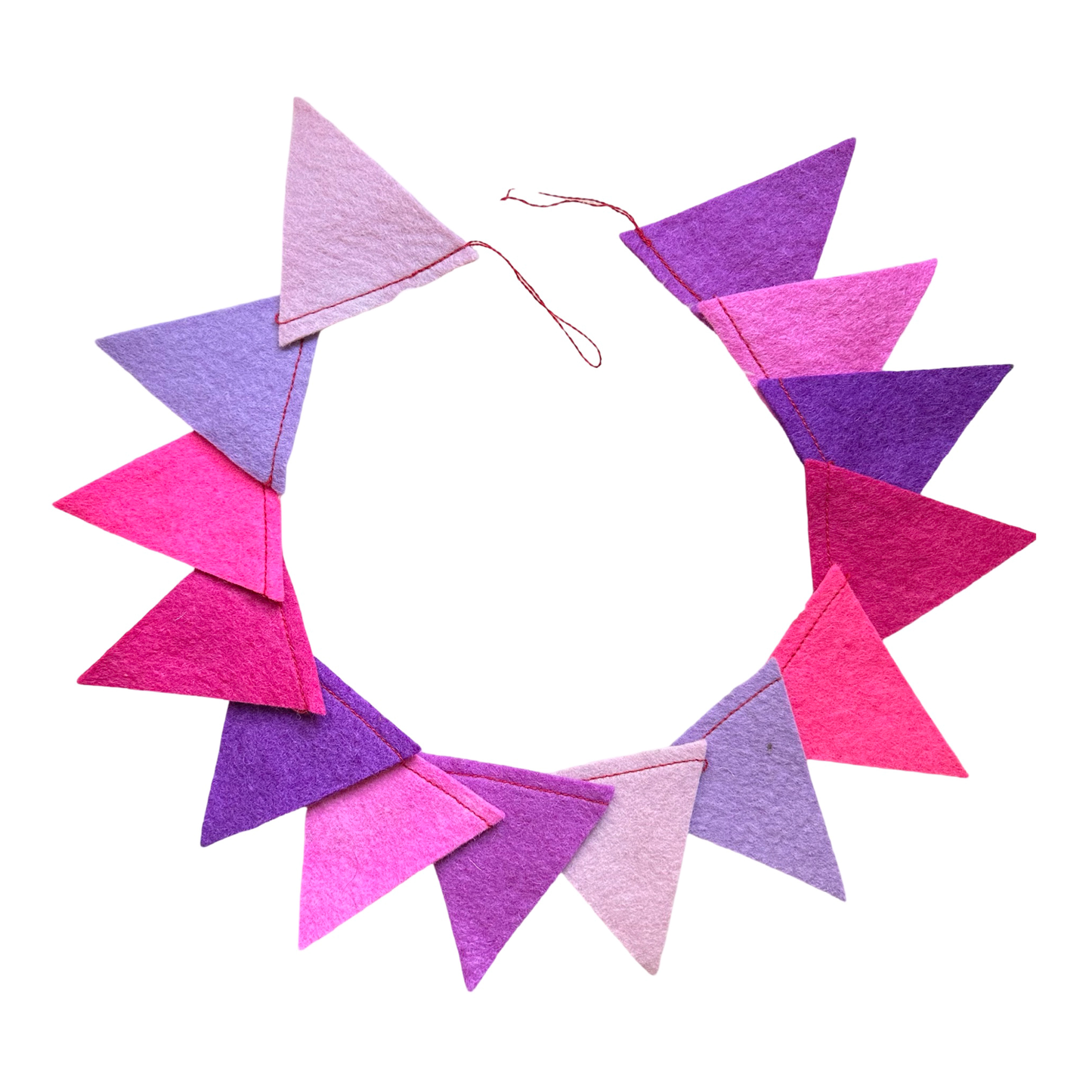 Pink & Purple Felt Bunting