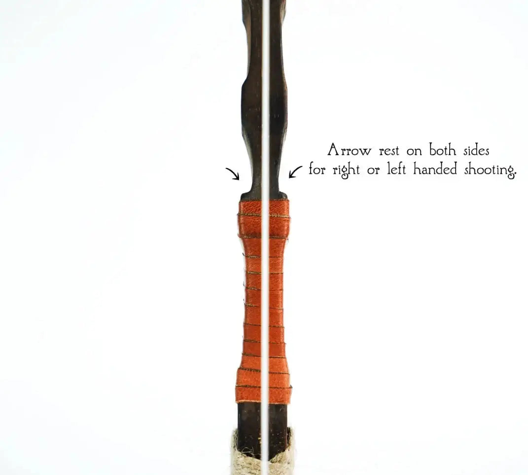 Wooden Toy Bow and Arrow Set With Leather or Felt Quiver