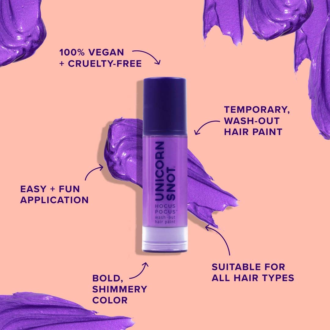 Hocus Pocus Hair Paint | Purple-Zap | Wash Out Hair Paint