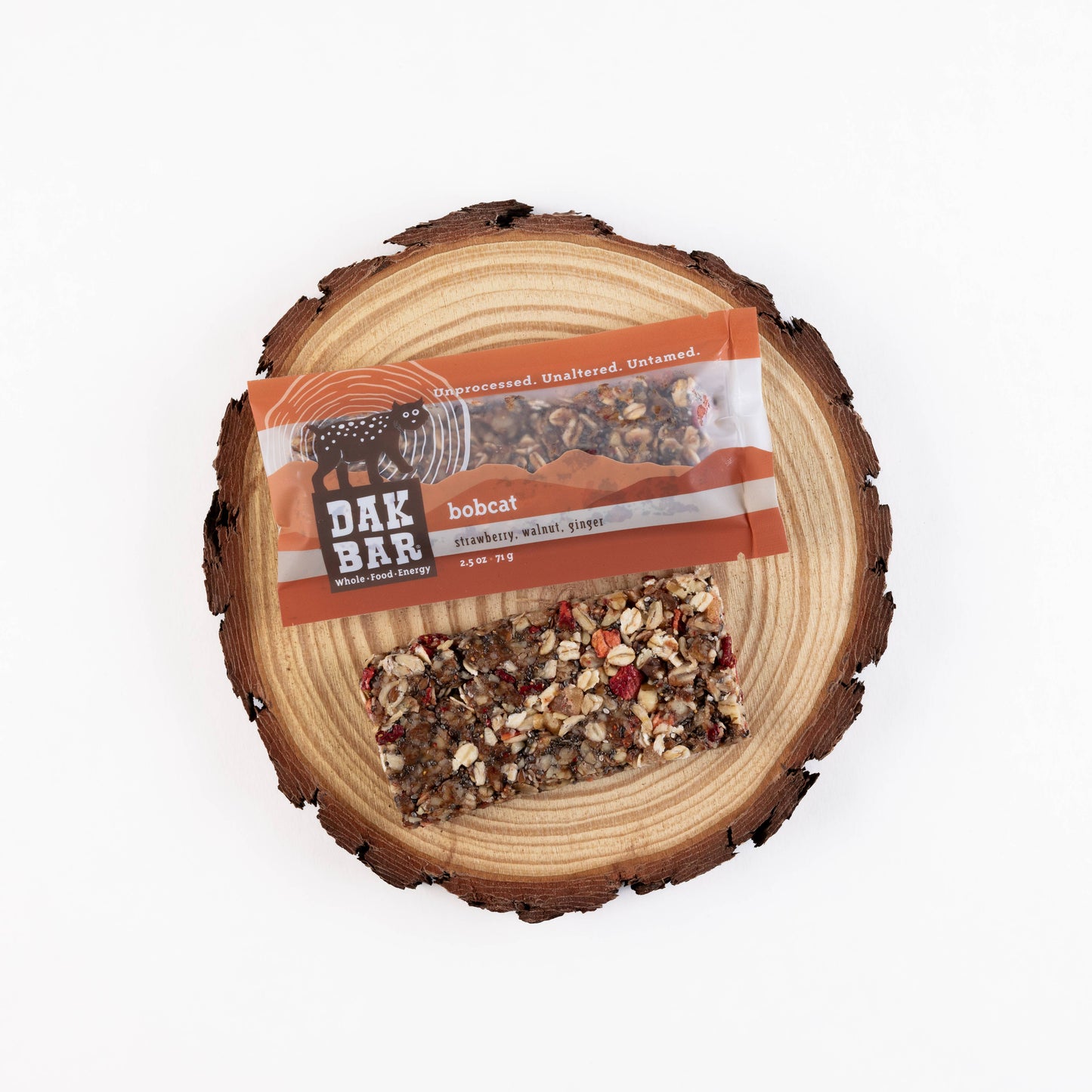 Bobcat Bar - Walnuts, Strawberries & Ginger Snack Bar