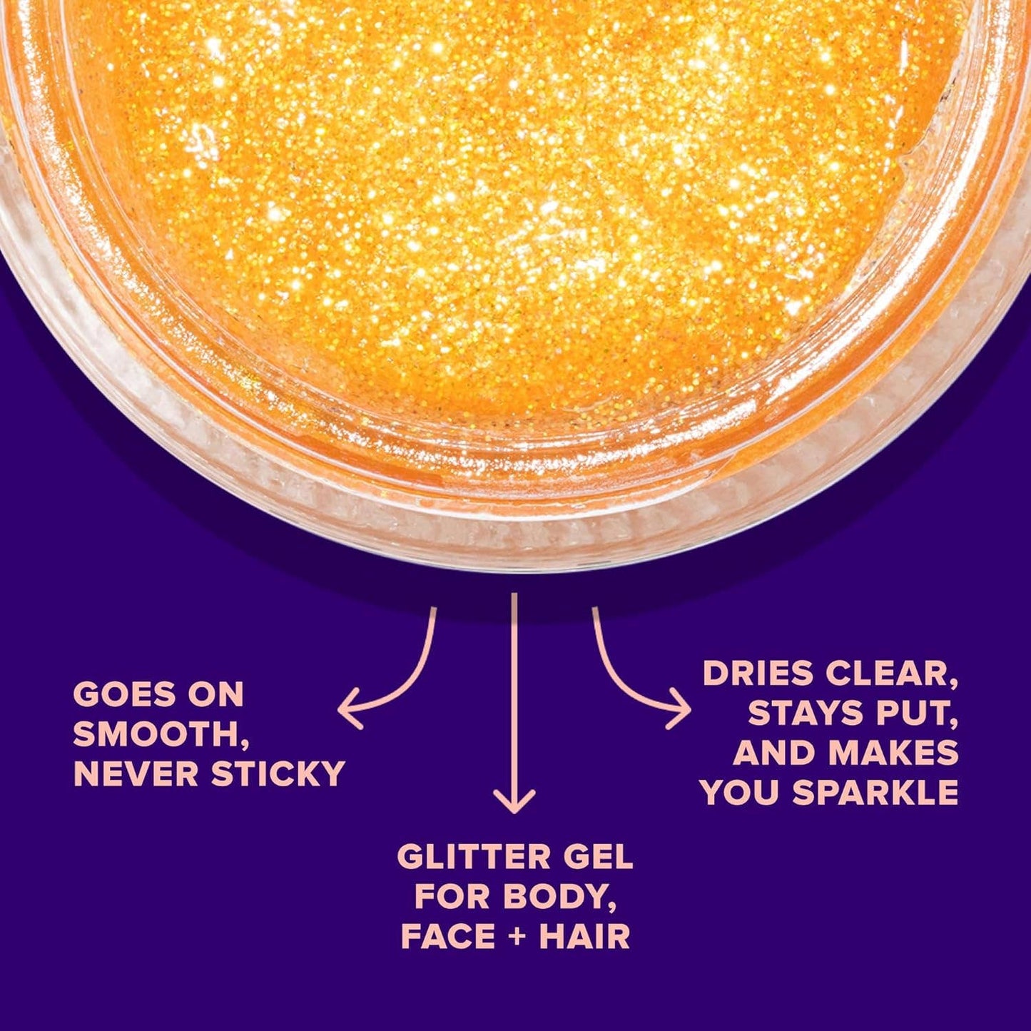 Original Glitter Gel | Fire-Orange | Body Glitter | Shimmer