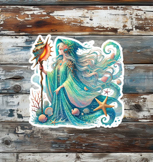 Sea Witch Die Cut Vinyl Sticker