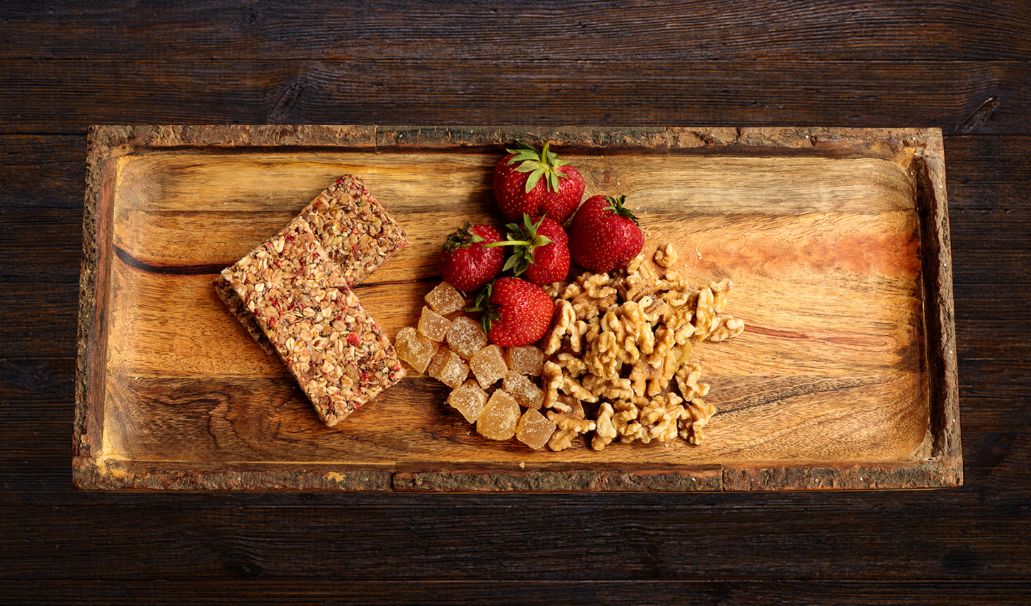Bobcat Bar - Walnuts, Strawberries & Ginger Snack Bar