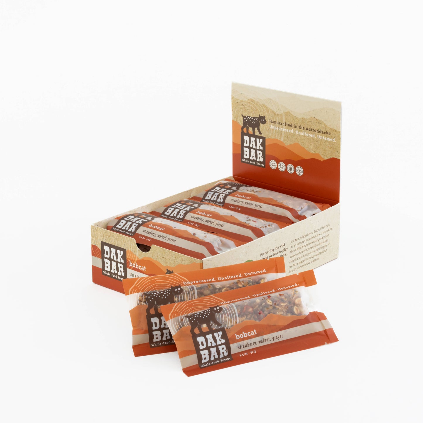 Bobcat Bar - Walnuts, Strawberries & Ginger Snack Bar
