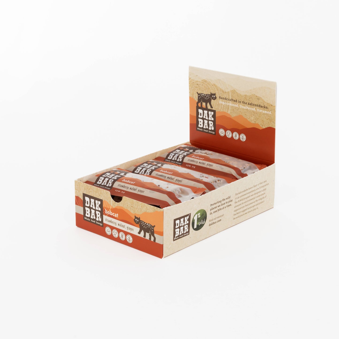 Bobcat Bar - Walnuts, Strawberries & Ginger Snack Bar