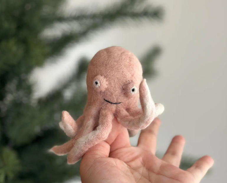 Octopus Finger Puppet