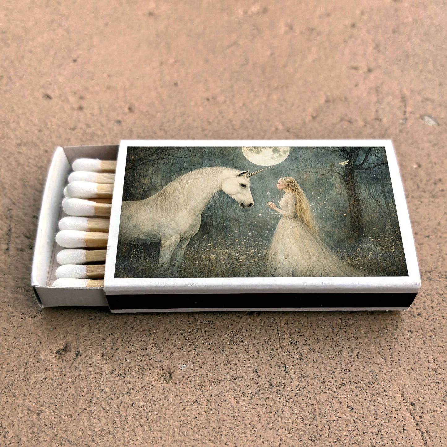 Matches • Girl wih Unicorn •Home Decor for Candles & Incense