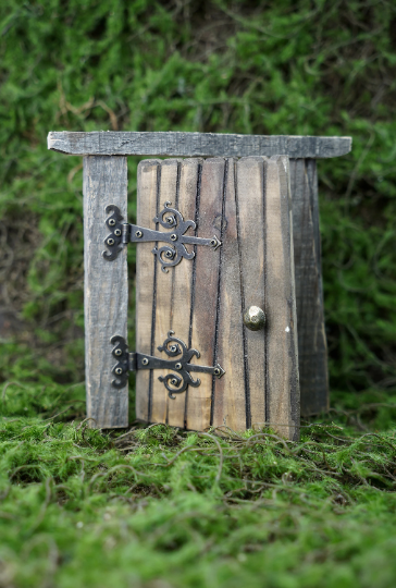 2 3/8" Medieval Fairy Decorative Bronze Finish Strap Hinges