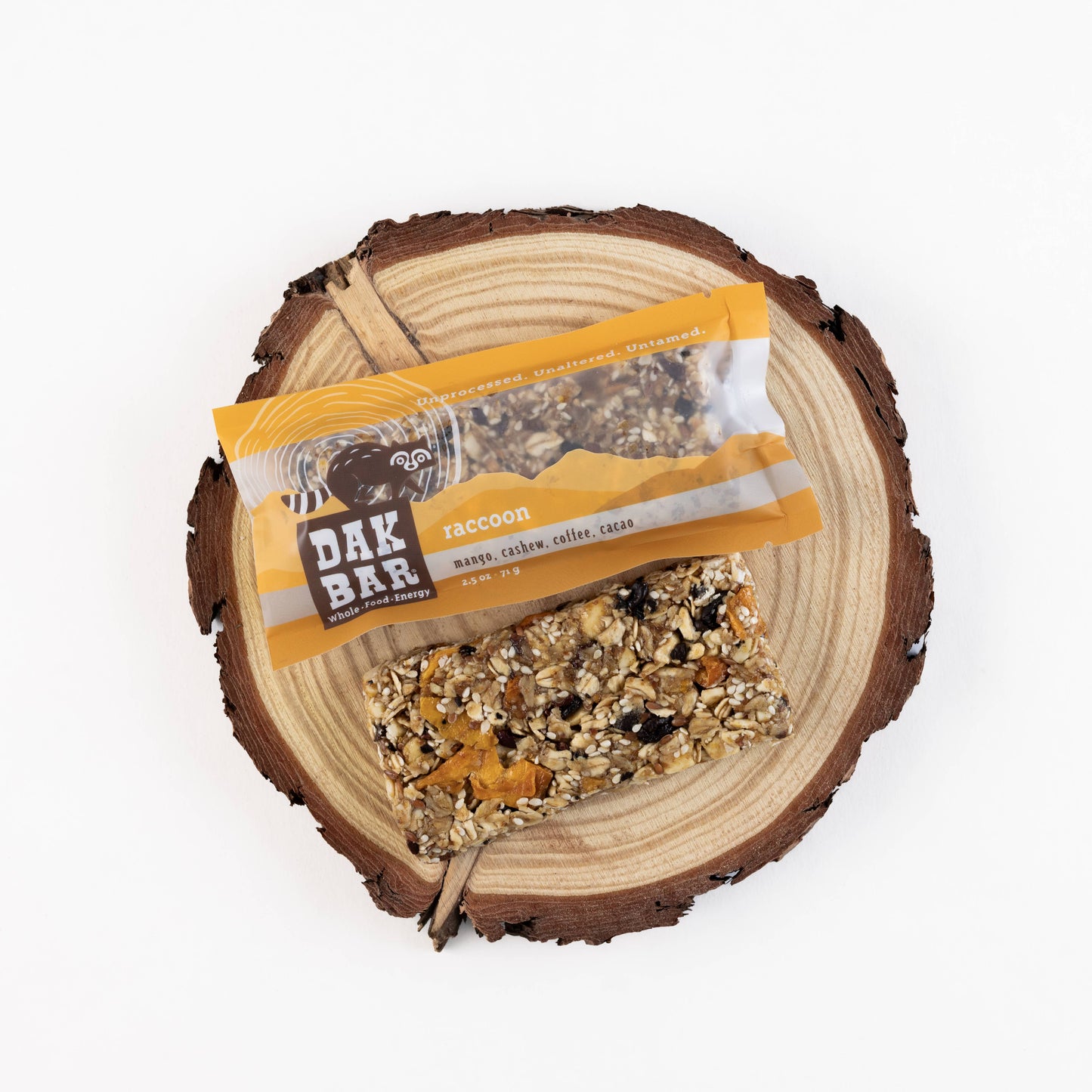 Raccoon Bar - Cashew, Mango, Cacao, & Coffee Bean Snack Bar