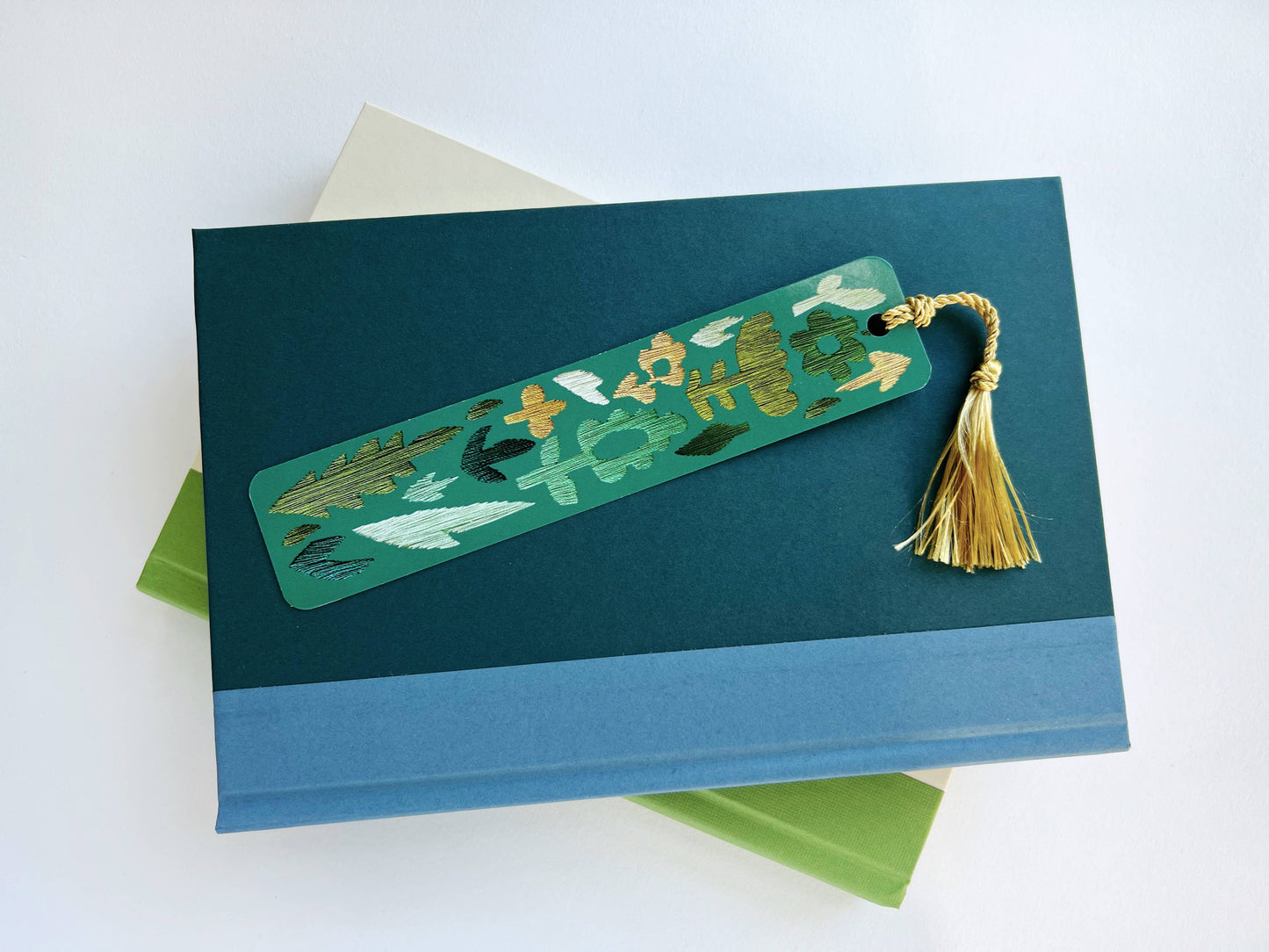 Garden Embroidery Tassel Bookmark