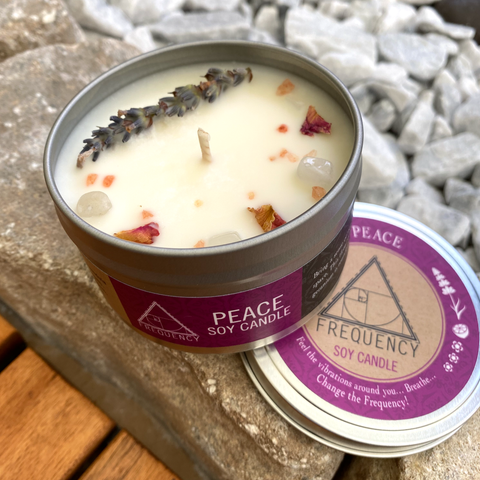 Peace Crystal Soy Candle